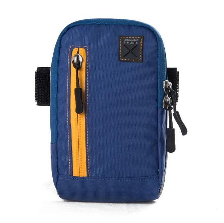 Waterproof Running Arm Bag For Men And Women Fitness Outdoor Sports синий