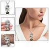 Gifted Garnet Gemstone Necklace Labradorite Jewelry Handmade