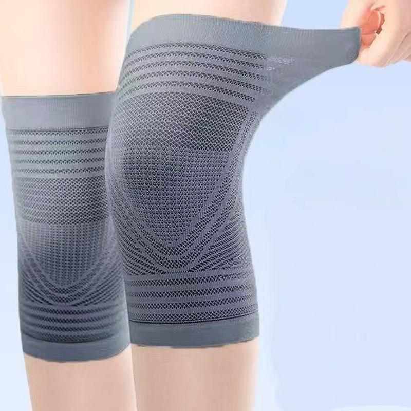 Thin Knee Pad Summer Style Non-slip Elastic Breathable Support Brace Leg Joint Cover Sheath Air Conditioned Room Indoor Knee Pad серый
