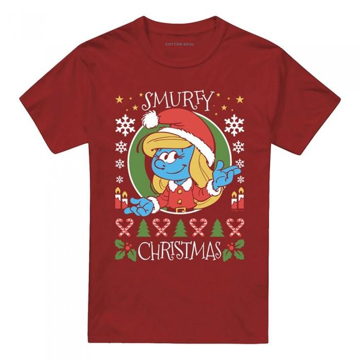 The Smurfs Unisex Adult Smurfette Christmas T-Shirt