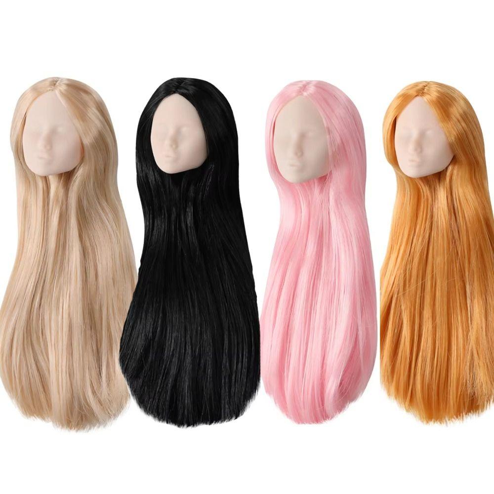 No Makeup 1/6 Doll Heads White Skin Doll Bald Head Girls Toy BJD Doll Head  Accessories