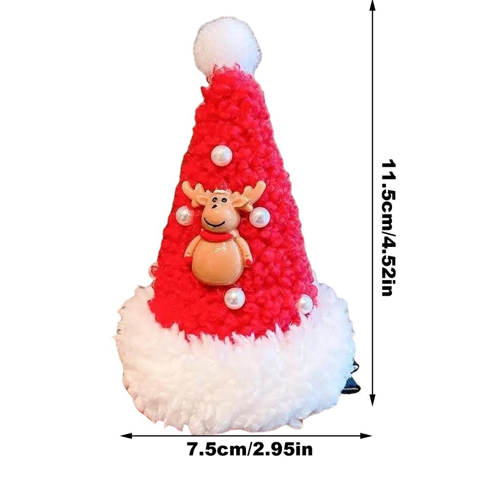 Christmas Hair Pins Hair Decor Clips With Shining Pearl Lightweight Design Hair Shaping Tool For Themed Parties Friends Parties