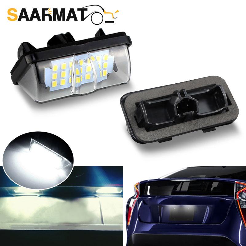 

2pcs For Lexus ES300h UX 200 250H 2019-2025 UX 300E 2025-2025 LX600 2025 LED White Car Number License Plate Light Assembly
