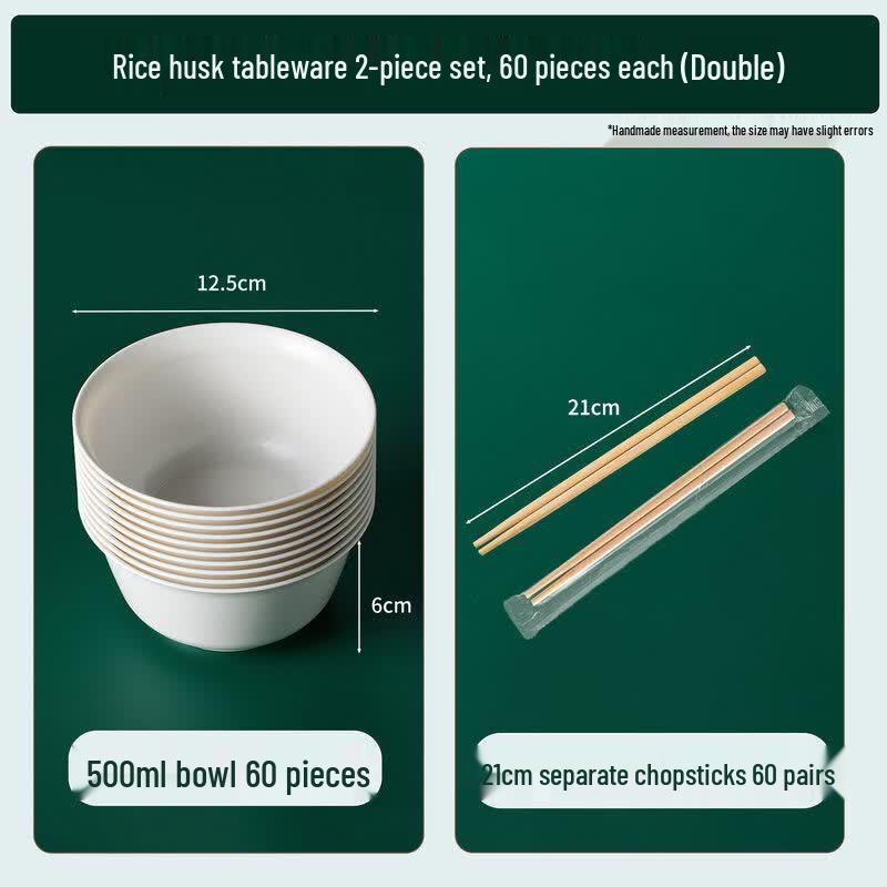 Eco-friendly Rice Husk Disposable Bowl