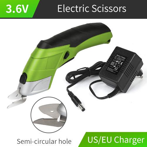 Cordless Electric Scissors Rechargeable Scissors Cloth Cutter Rug DIY Scissors Cardboard Cutting Tool PVC Leather Sewing