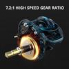 No-gap Right and Left Hand Bait-style Fishing Reel Magnetic Brake System 7.2:1 Gear Ratio 5+1 Ball Bearing 8KG Maximum Resistance Fishing Coil