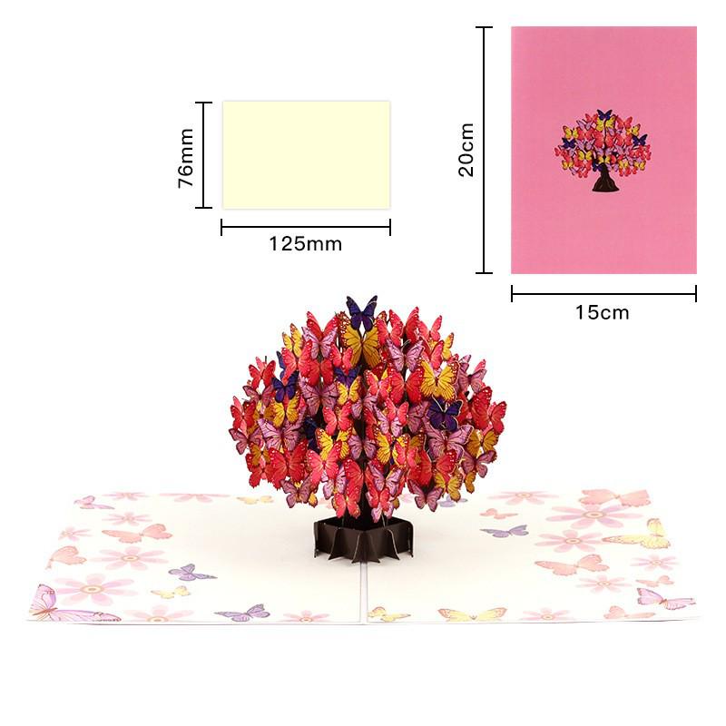 Popular 3D Handmade Christmas Bouquet Greeting Card