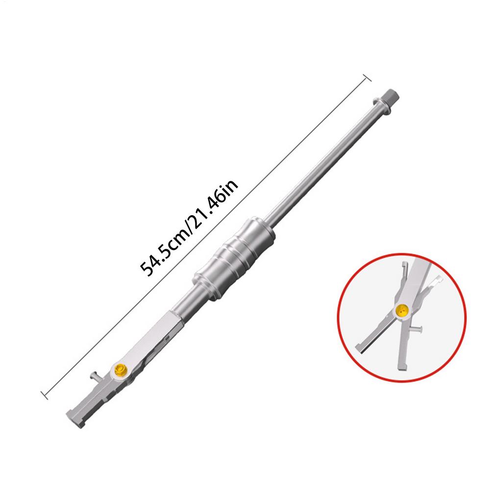 

Double Head Bearing Puller, Heavy-Duty Tractor Tool, Auto Garage Mechanic Workshop Gear Installation Shaft Extraction Repair срібний