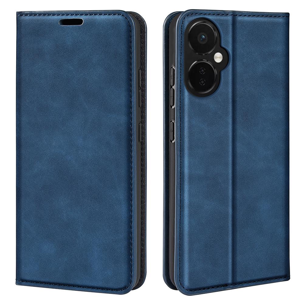 For OnePlus Nord CE 3 Lite 5G/Nord N30 5G Magnetic Auto Closing Skin-touch Feeling Stand Wallet Leather Phone Case
