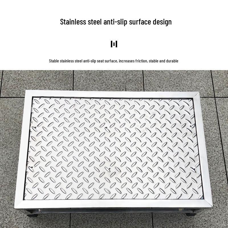 Heavy-Duty Stainless Steel Step Stool