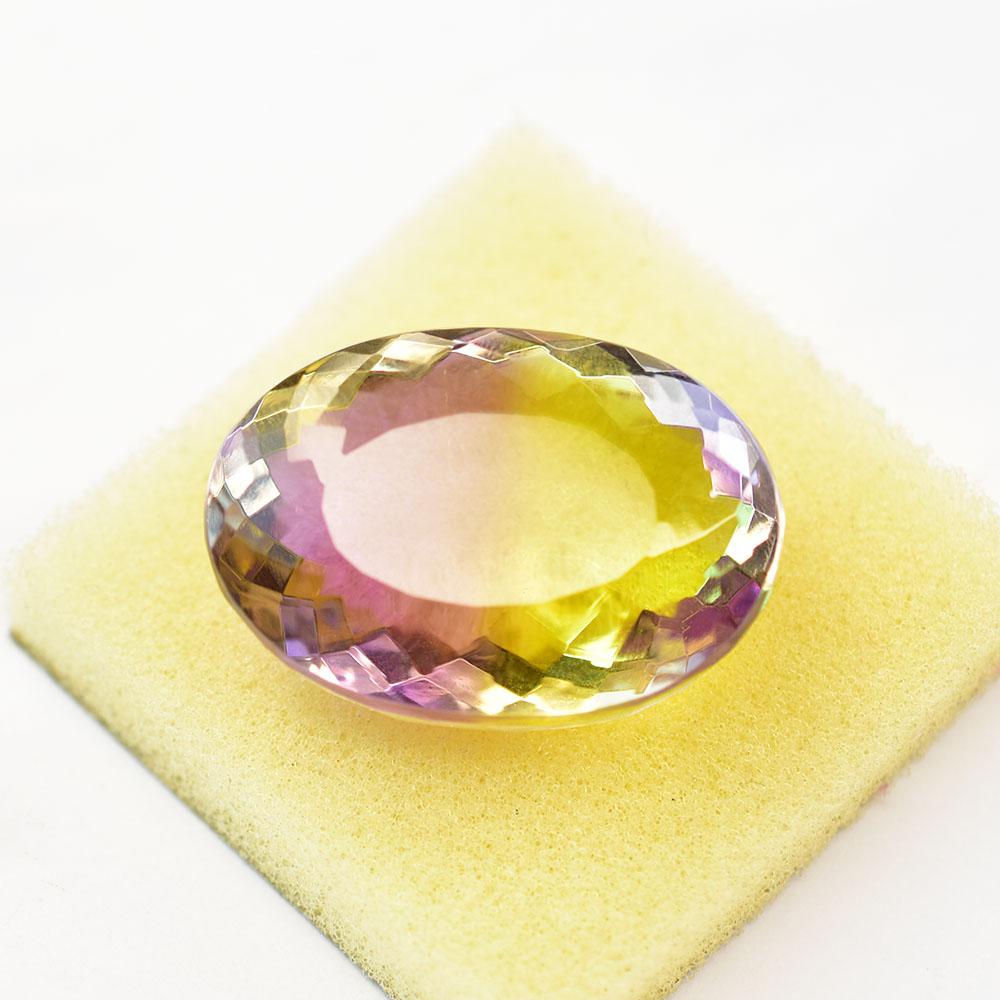 Lab-Created Tourmaline Loose Gemstone 92.35 ct Multicolor Oval Cut for Her October Birthstone Gift