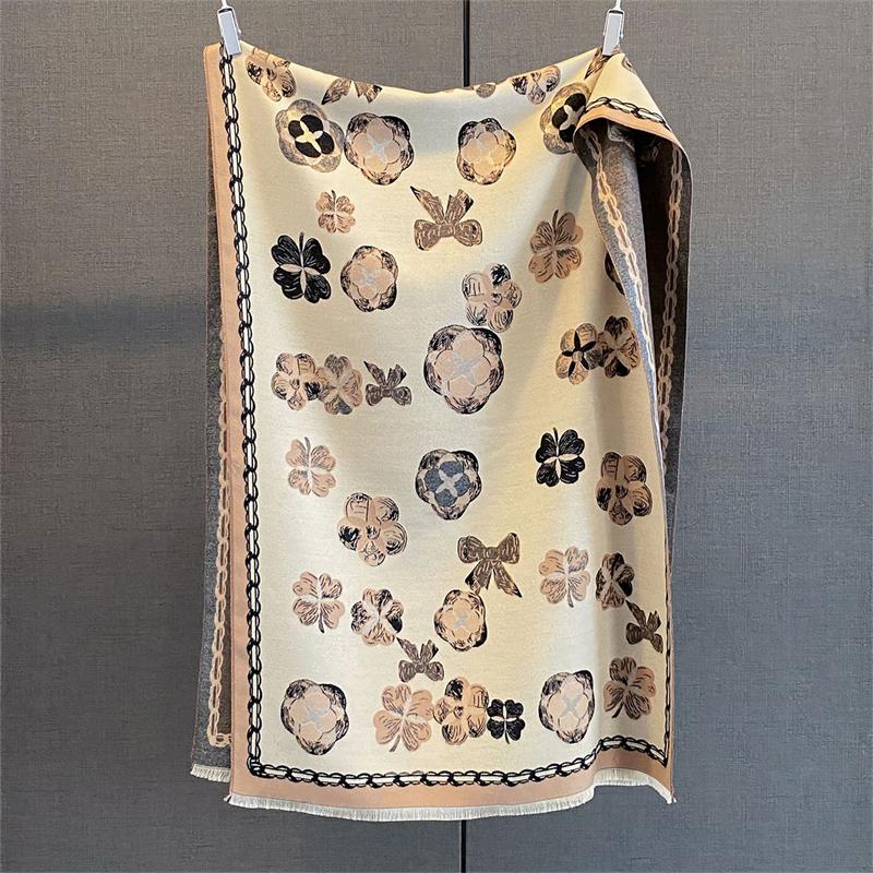 Autumn and Winter Travel Warm Cashmere Shawl Scarf Fashion Women Luxury Print Pashmina Blanket Wraps Female Poncho Bufanda