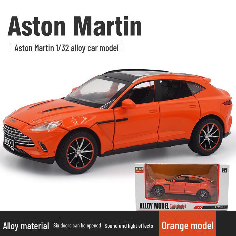 1:32 Model auta z lehké slitiny Aston Martin DBX se zvukem a světlem, šest dveří, hračka pro chlapce z edice 2022.