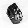 CNC Schwarz 22mm 7/8" Motorradlenker Riser Montageklemme Adapter