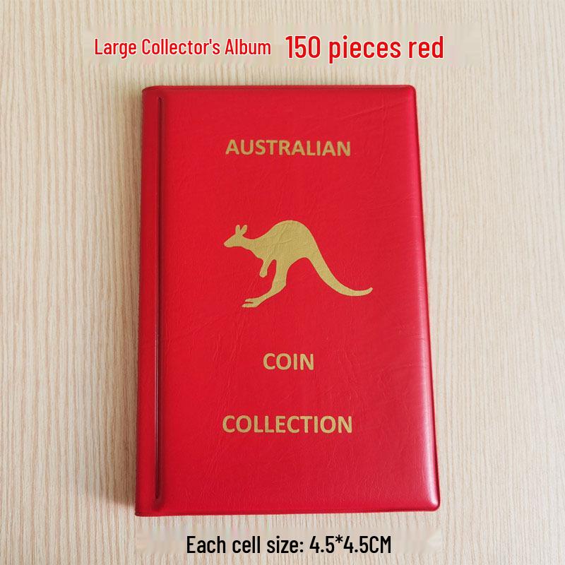 Album Mare cu 240 de Buzunare pentru Depozitarea Monedelor Antice - Liant pentru Colecționar de Monede Comemorative