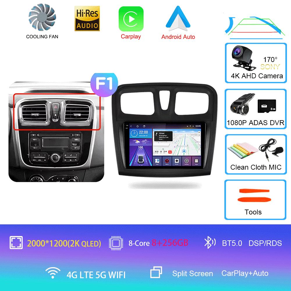 Android 14 Car Radio For Renault Logan 2 2012 - 2022 Sandero 2 2013 - 2022 Multimedia Video Player Navigation stereo GPS No 2din