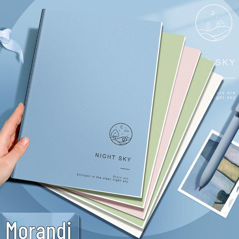 Thickened B5 Retro Eye-Protecting Ruled Notebook with Simple Stitching for Students.