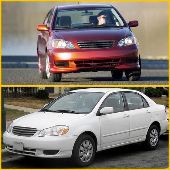 Fog Cover Light Lamp Pair Fit Fit 2003-2004 Driver&Passenger Toyota Corolla Side