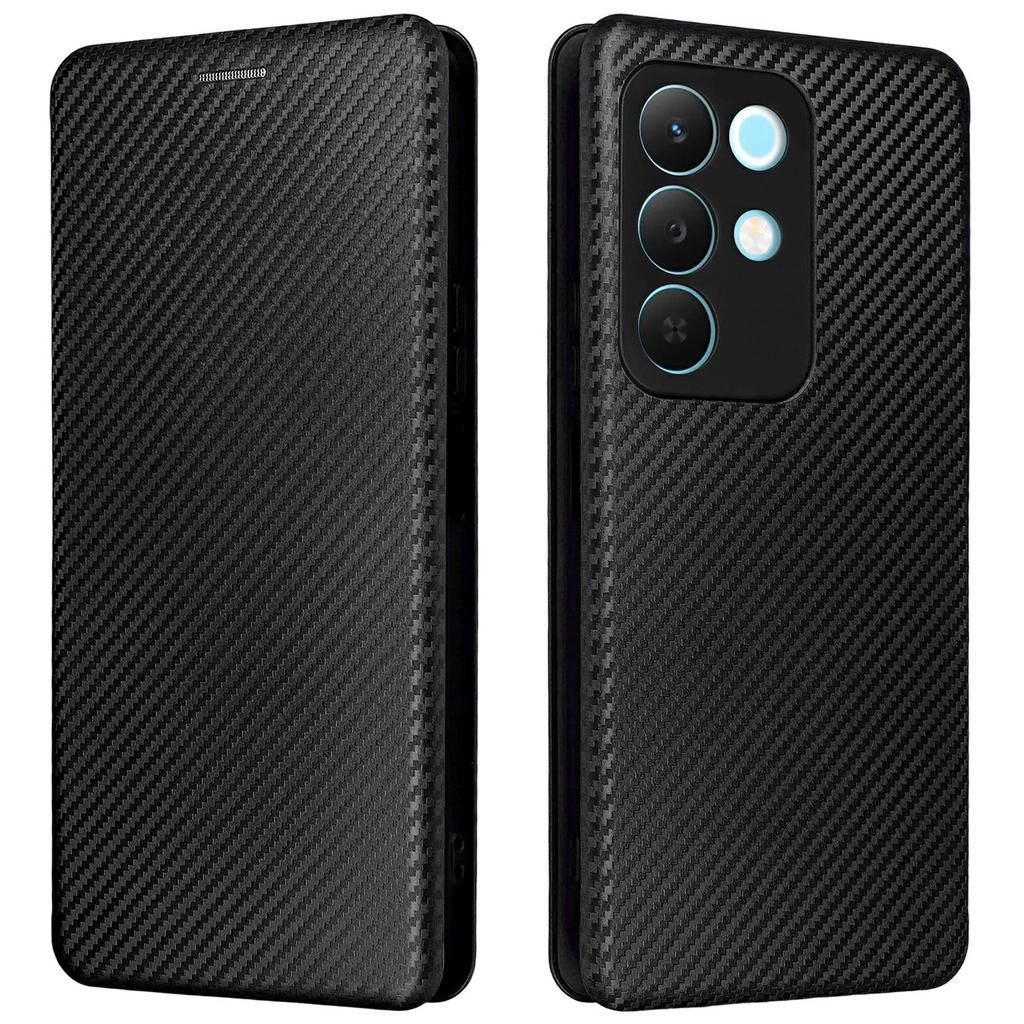 For Realme C85 5G/15x (India) 5G Case Carbon Fiber Texture Drop-Proof PU Leather Phone Cover