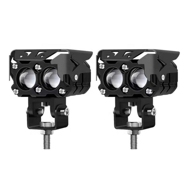 2pcs 3 inch LED Work Light Bar Yellow White Spot Pods 9D Lens Driving Offroad Fog Lamp Car Accessories