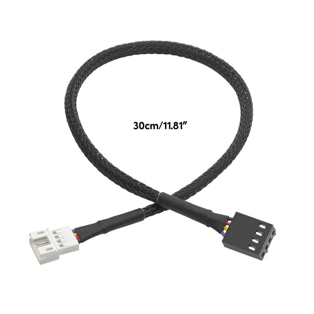 4PIN Black Mainboard Fan Cable Y Splitter PWM Fan Cable Line Computer PC Fan Power Extension Cable Adapter Cable