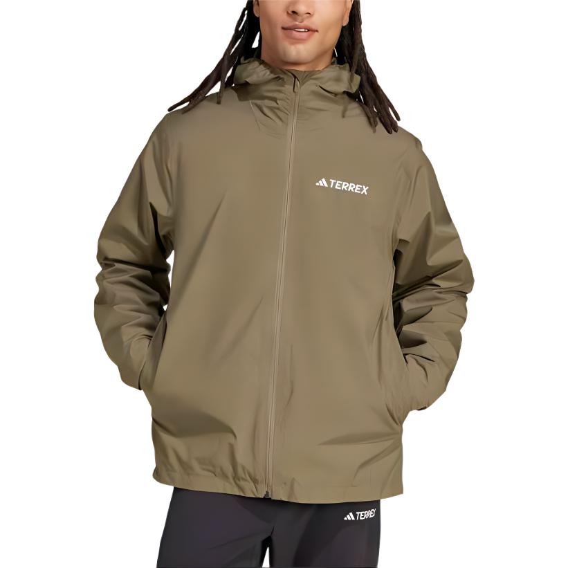 

Adidas Серия для путешествий и активного отдыха Rain.Rdy Модная повседневная куртка 3-в-1 с флисовой подкладкой для спорта и тепла Мужская куртка Рок-олива Плющ-зеленый JY4798 L