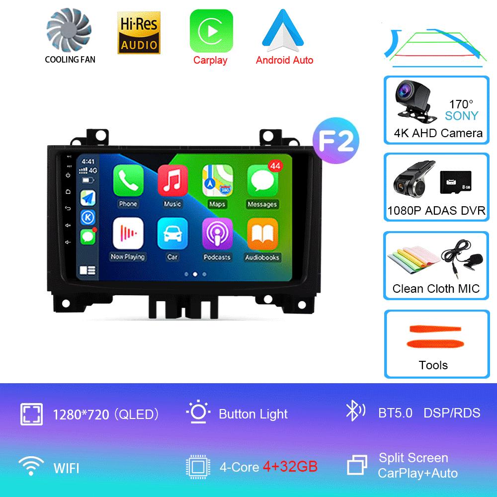 Car Radio 9" Android 14 For Mercedes Benz Sprinter For VW Crafter 2006- 2016 Android CarPlay 4G WIFI GPS Navigation No 2din DSP