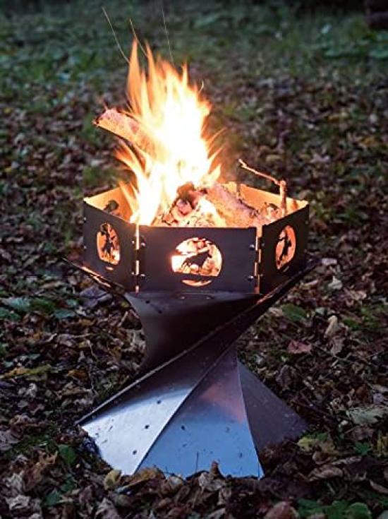 Onway Fire Pit Trivet Set with Storage Bag Convenient for Outdoor Camping and Cooking OW-3833-PLUS One-Action & -