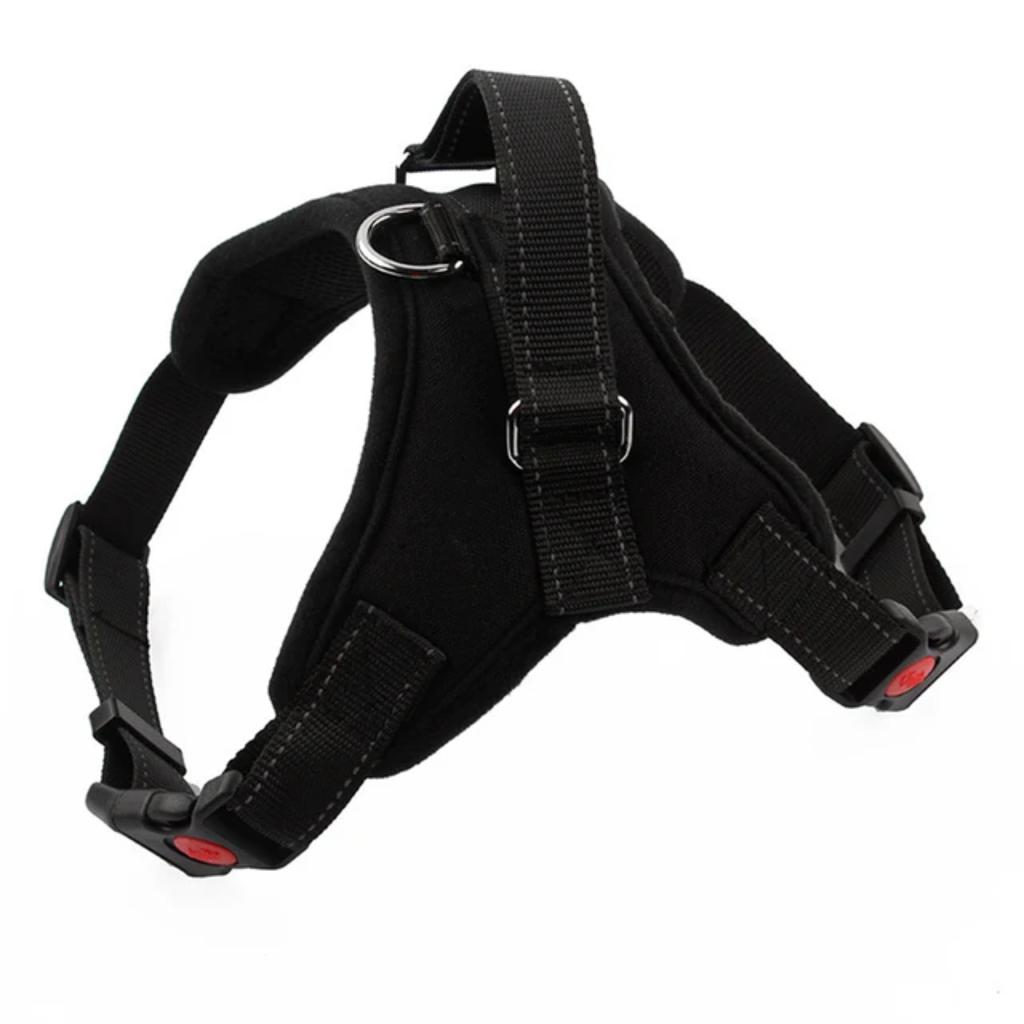 New Adjustable Heavy Duty Padded Nylon Dog Harness with Collar for Extra Large, Medium, and Small Dogs - Comfortable Vest Harnes