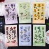 Nature Illustration Series: Waterproof PET Plant Stickers (6 Sheets, 6 Types)