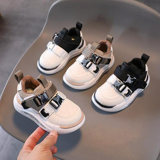 Autumn 2025 Kids' Light-Up Velcro Sneakers - Non-Slip Cartoon Design for Boys & Girls