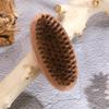 Beech Wood Boar Bristle Men's Beard Styling Brush