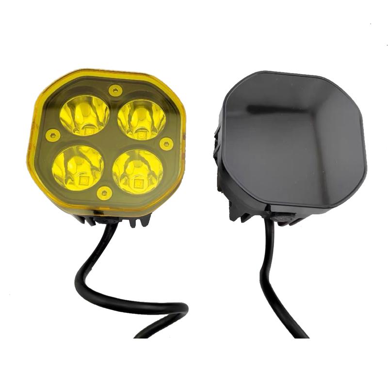 3 Inch Black Yellow LED Pod Covers Work Light Covers LED Cube Covers Protective Lens Cover for 3 Inch 40W 90W 120W Light Pods