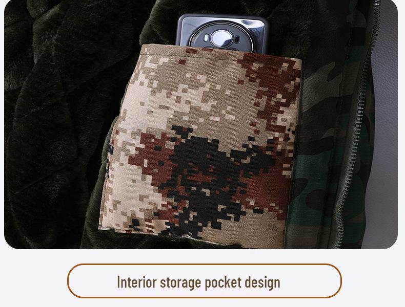 Men's Winter Camouflage Jacket: Thickened Cotton, Waterproof, Anti-Cold Military-Style Coat, Plus Velvet, 2024 Model