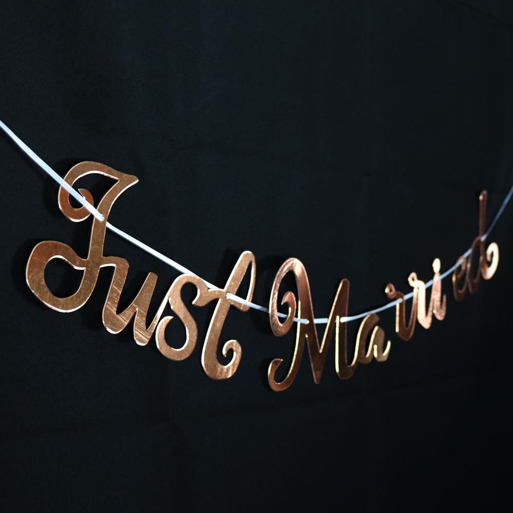 Rose Gold Birthday Romper with Mirror Flower Streamers & Happy Birthday Banner