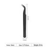 123mm Anti-Stick, No-Glue, Stainless Steel Round Tip Colored Tweezers for Jewelry and False Eyelashes