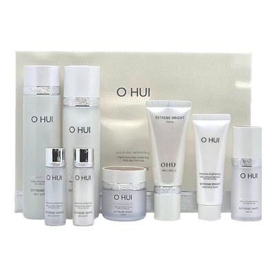 Conjunto Especial de Cuidados com a Pele Extremo Branco de 4 Peças Clareador e Hidratante Tamanhos de Viagem Incluídos