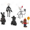 Midnight Bear Series MOC Character Decoration Building Blocks DIY Game Horror Action Figure Models Assembly Bricks Toys For Kids