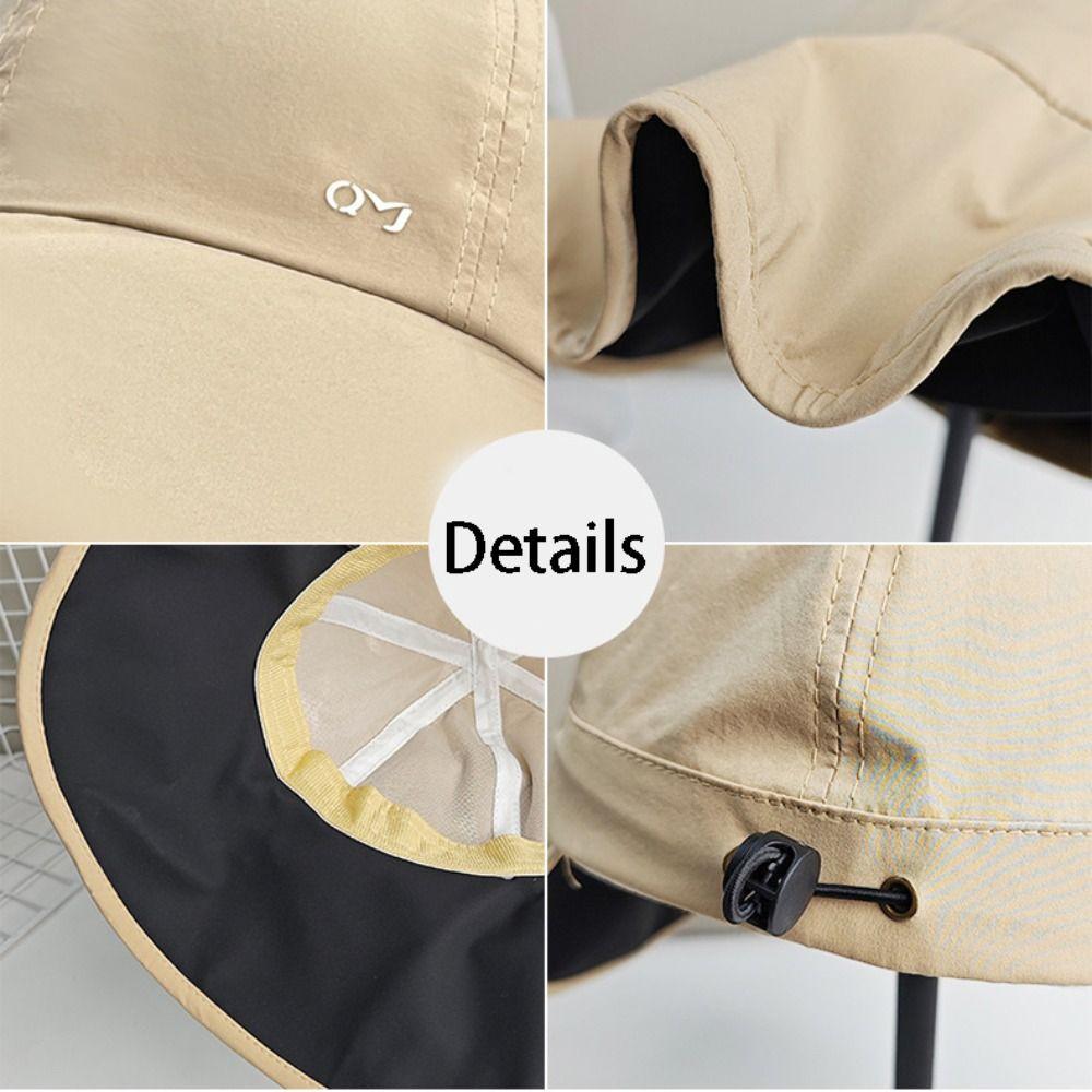 Big Brimmed Fisherman Hat Quick Drying Sunshade Hat Casual Summer Sun Hat Ladies