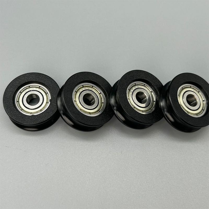 U-spår Nylon Runda Hjul med Kullager, Används För Dörr Och Fönster, Duschhjul, Lådskjutdörr Diameter 23-43Mm