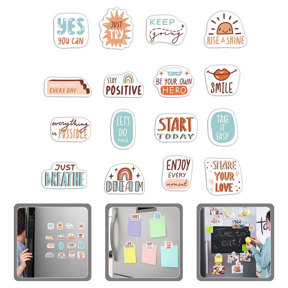 

16 Pcs Magnetic Fridge Stickers Adhesive Refrigerator Magnets Creative Kitchen Decor Fridge Magnet Home Decor Magnetic Kitchen