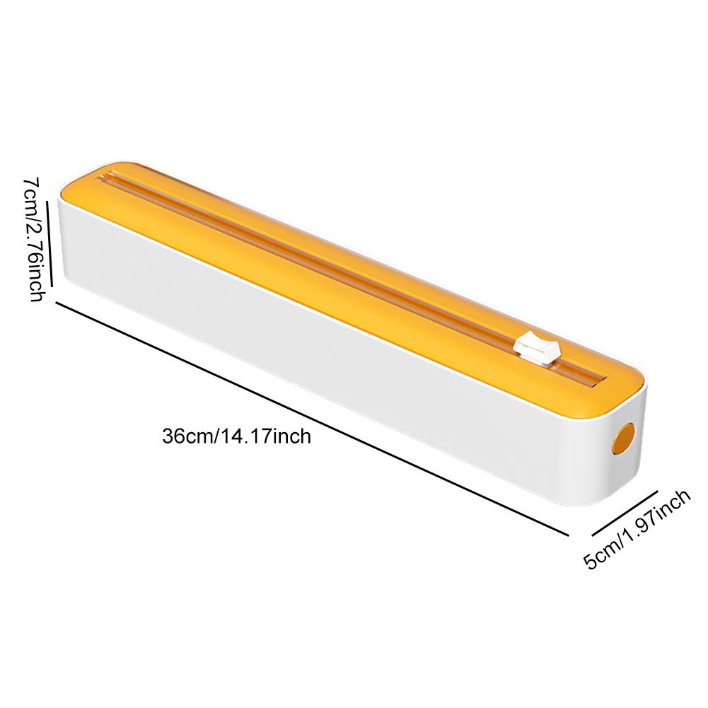 Plastic Wrap Dispenser Cutter Food Cling Film Cutter Magnetic Wrap Storage Box Aluminum Foil Stretch Film Cutter for Kitchen