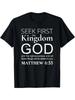 Christian T-Shirt with Joshua 1:9 Bible Verse - Black Cotton Tee for Men & Women