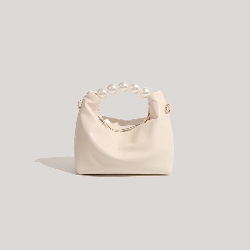 Pearl handbag women's new high-end messenger dumpling bag