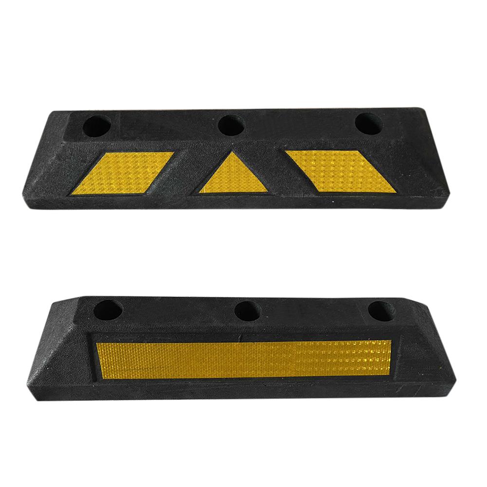 Car Tires Rubber Parking Curb Wheels Stoppers For Garage Floor Trucks Trailers Forklifts For Parking Lanes Garages Parking Lots