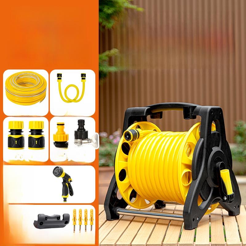 Home Use Water Hose Reel High Pressure Spray Gun for Washing Car And Watering Flowers Anti Explosion Freezing PVC Faucet