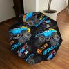 1pc Monster Truck Pattern Umbrella with Plastic Handle,Suitable for All Seasons Home Travel Outdoor UmbrellaDD631