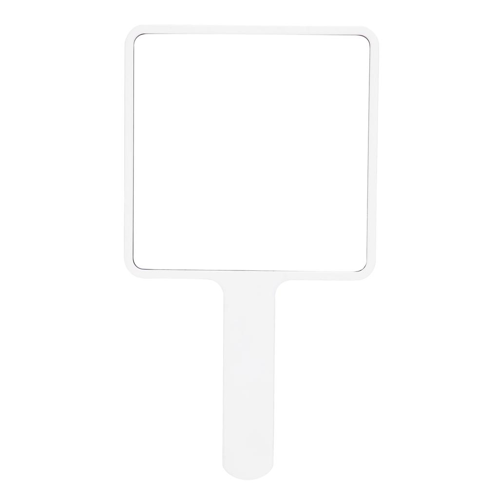 2pcs Handheld Makeup Mirror Portable Square Vanity Mirror Compact Beauty Cosmetic Tool