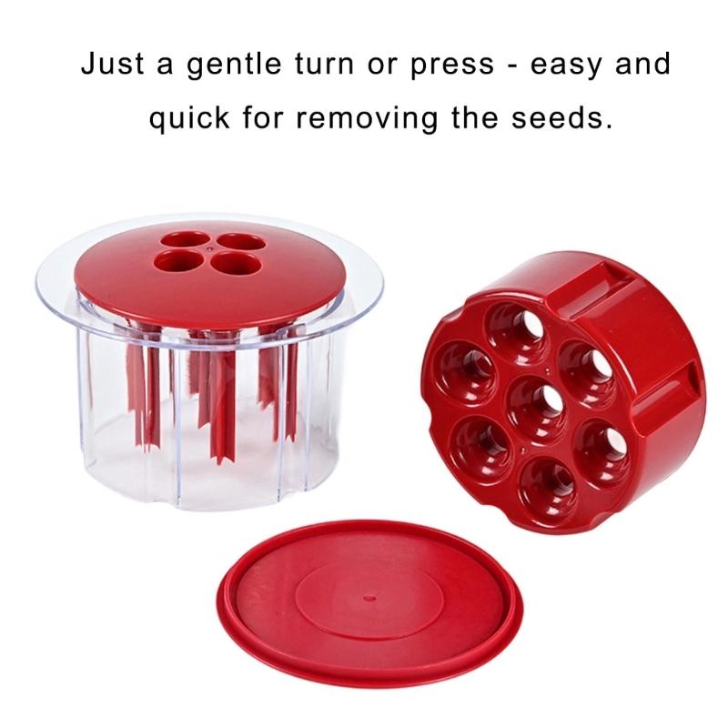Multiple Hole Press Designs Cherries Stone Remover Safe ABS Materials Kitchen Utensils Juice Shop Fruit Tool