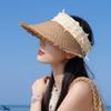 Summer Versatile Fashion Empty Top Hat Cool Straw Hat Children Travel Vacation Sun Protection Hat Outdoor Big Brim Sun Hat
